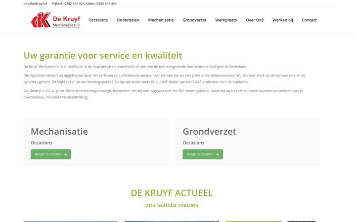 Screenshot of dekruyf.nl
