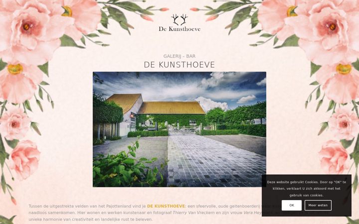 Screenshot of dekunsthoeve.be