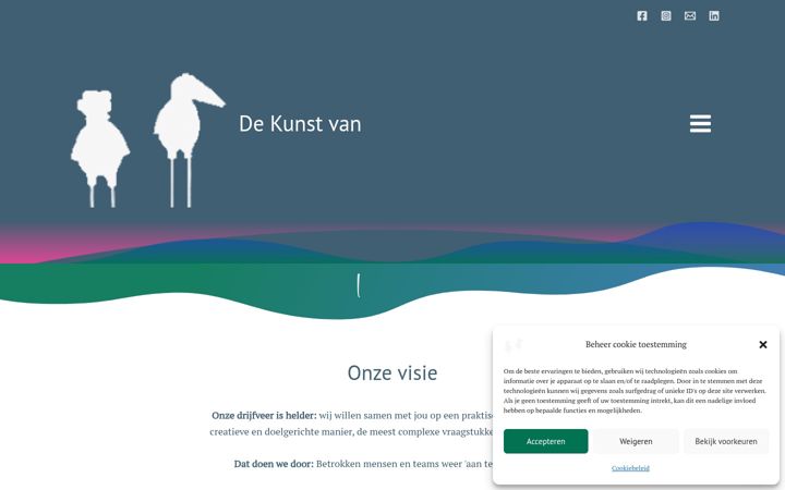 Screenshot of dekunstvande.nl