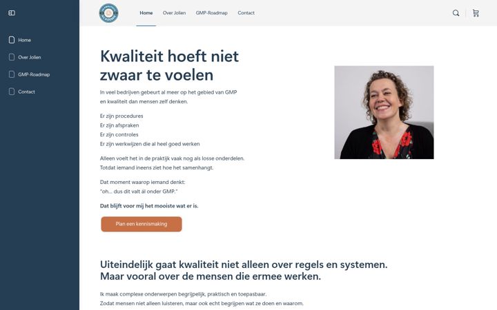 Screenshot of dekwaliteitsacademie.nl