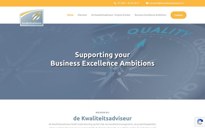 Screenshot of dekwaliteitsadviseur.nl
