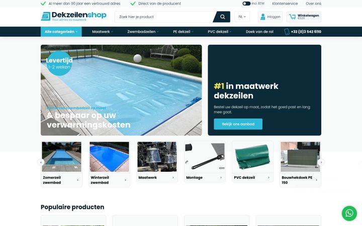 Screenshot of dekzeilenshop.be