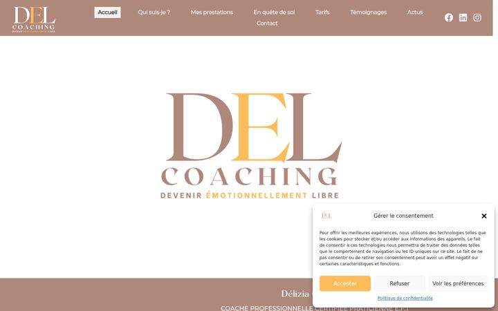 Screenshot of del-coaching.fr