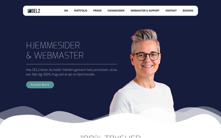 Screenshot of del2.dk