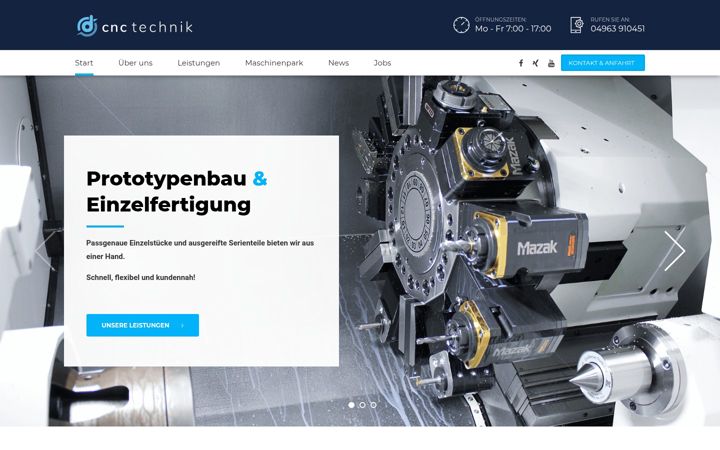 Screenshot of dela-cnc.de