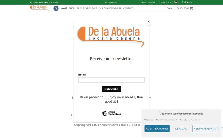 Screenshot of delaabuela.eu