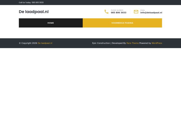 Screenshot of delaadpaal.nl