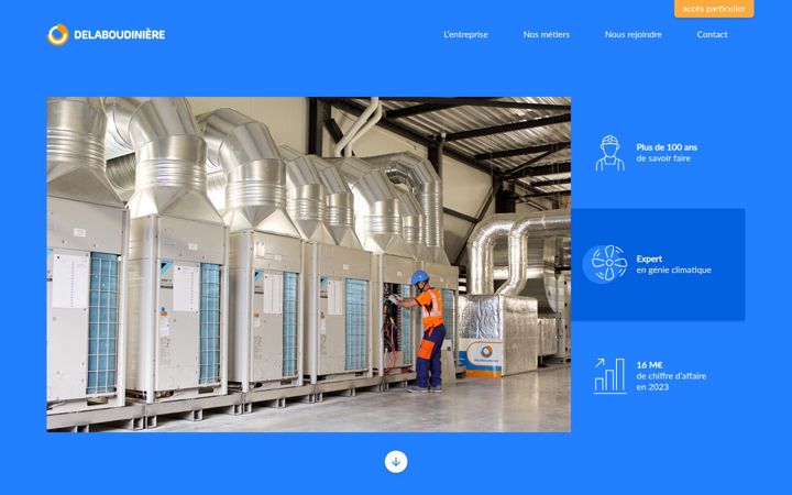 Screenshot of delaboudiniere.fr