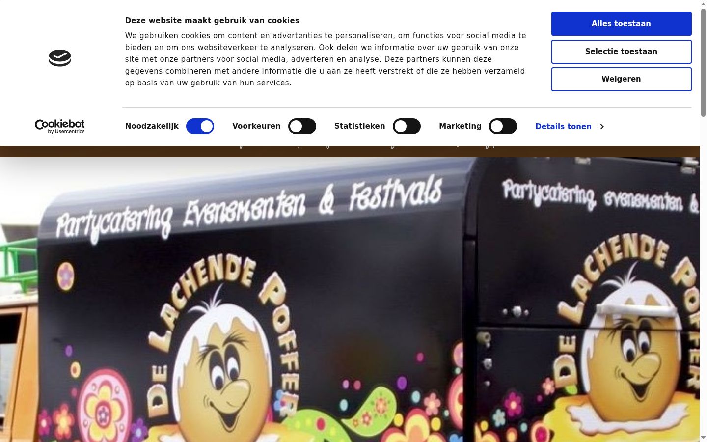 Screenshot des Einwilligungsbanners vor jeglicher Interaktion