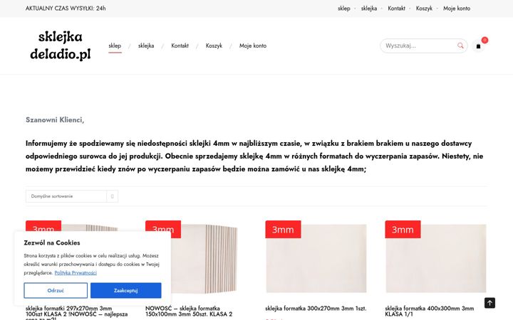 Screenshot of deladio.pl