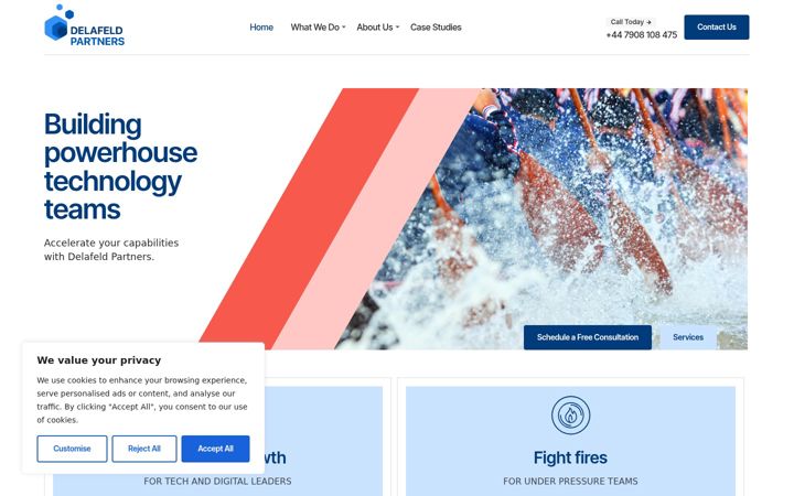 Screenshot of delafeld.partners