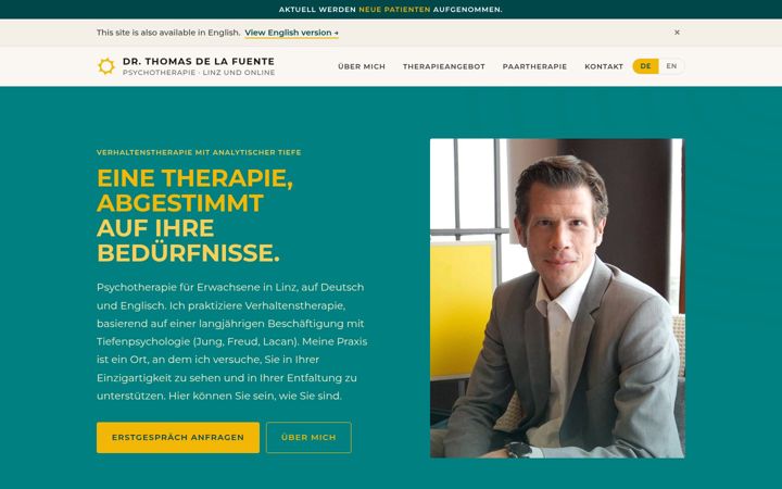 Screenshot of delafuente.at
