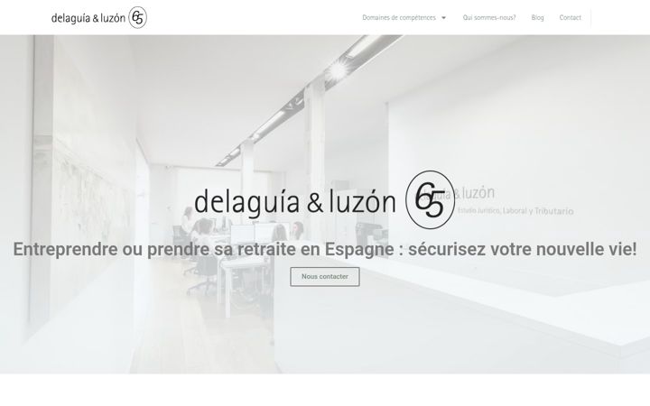 Screenshot of delaguialuzon.fr