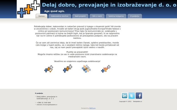 Screenshot von delajdobro.si