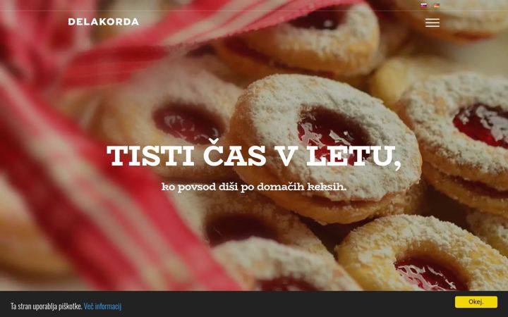 Screenshot von delakorda.si