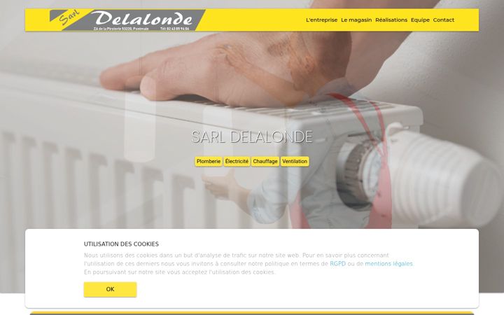 Posnetek zaslona delalonde-plomberie.fr