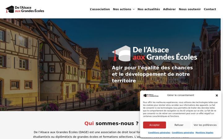 Posnetek zaslona delalsaceauxgrandesecoles.fr