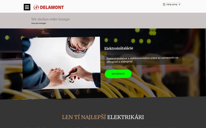 Snimka zaslona za delamont.eu