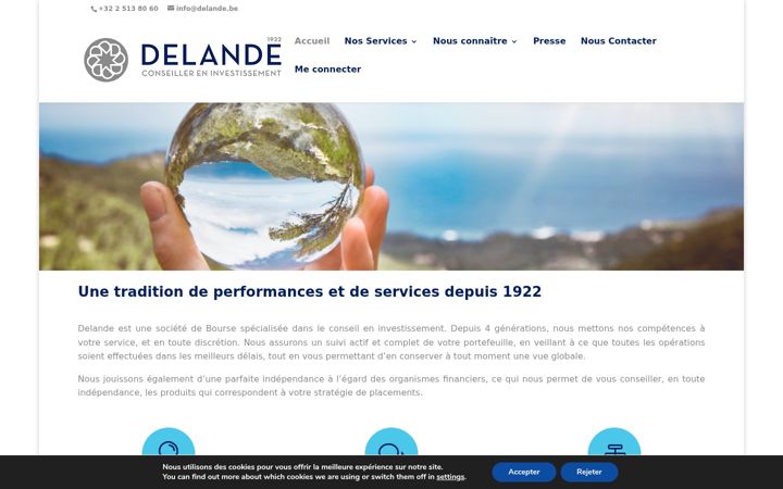 Screenshot of delande.be