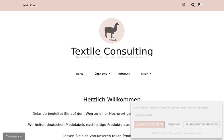 Screenshot of delande.de