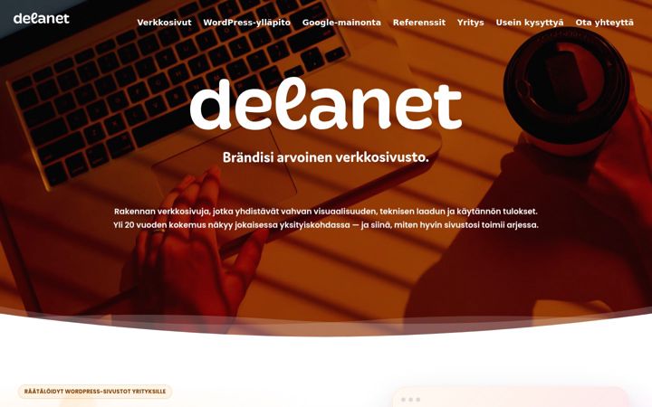 Skærmbillede af delanet.fi
