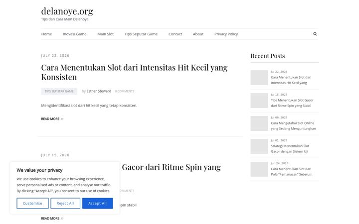 Screenshot of delanoye.org