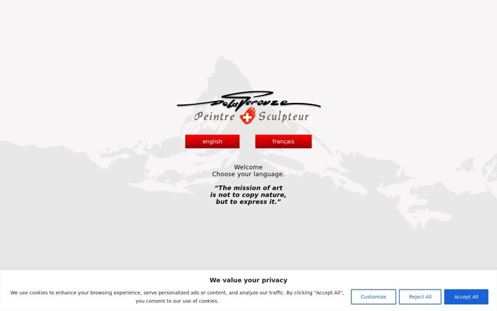 Screenshot of delaperouze.ch