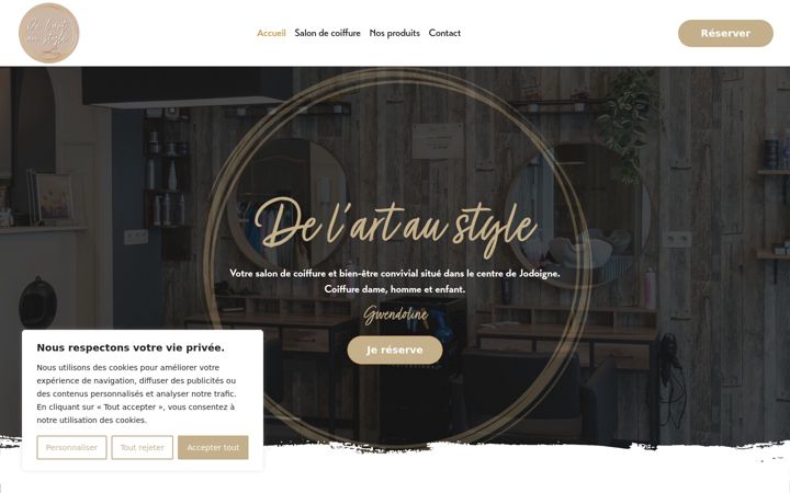 Screenshot of delartaustyle.be