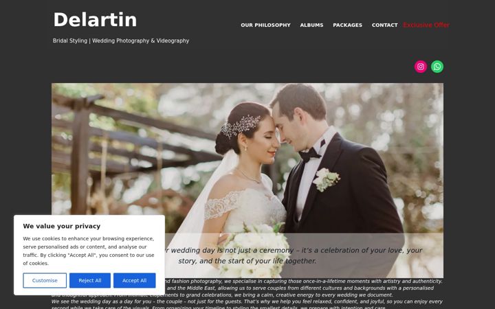Screenshot of delartin.com