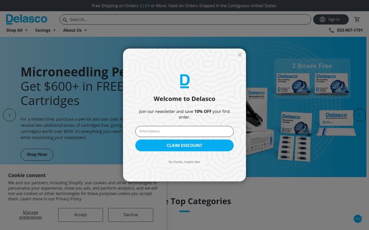 Screenshot of delasco.com
