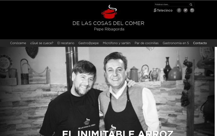 Screenshot of delascosasdelcomer.com