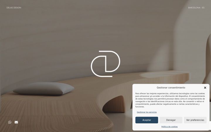 Screenshot of delasdesign.com