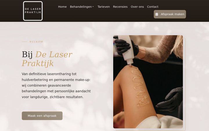 Screenshot of delaserpraktijk.nl