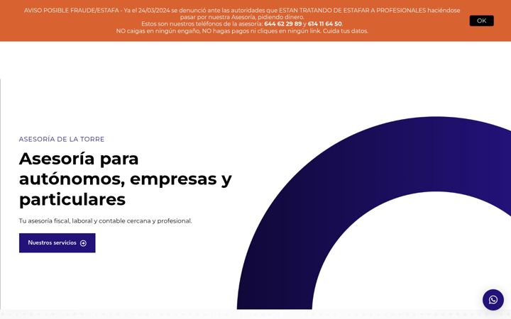 Screenshot of delatorreasesor.com