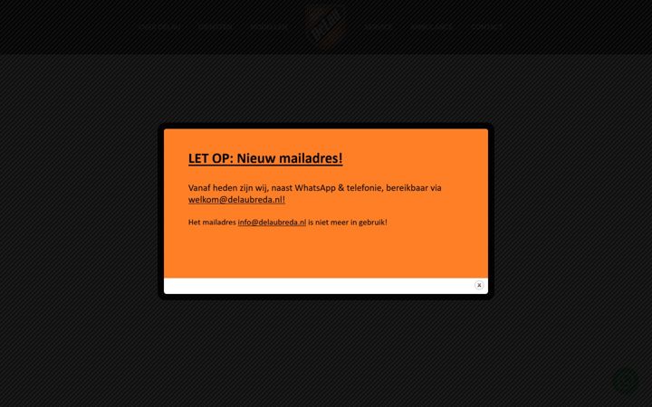 Screenshot of delaubreda.nl