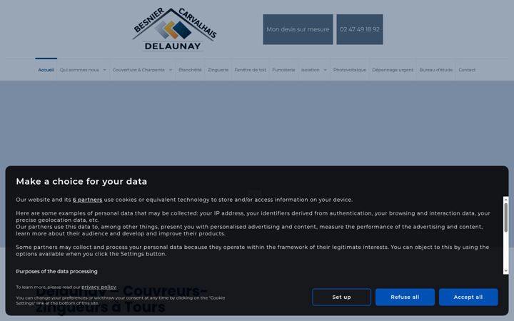 Screenshot of delaunay-couverture.fr
