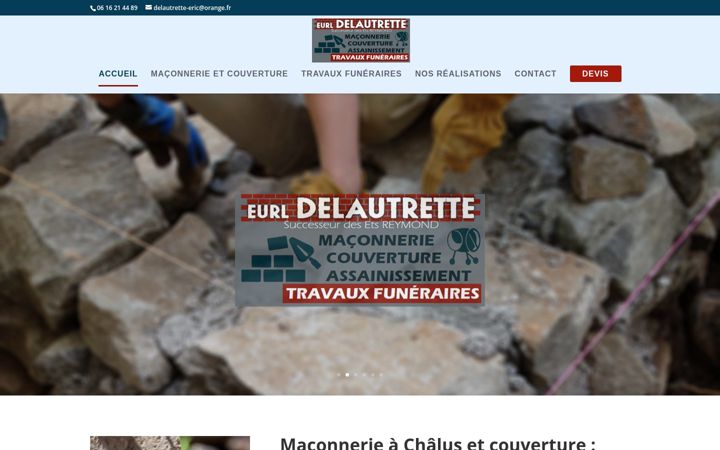 Screenshot of delautrette-maconnerie.fr
