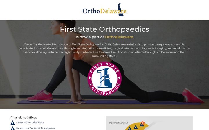 Screenshot di delawarebonedocs.com