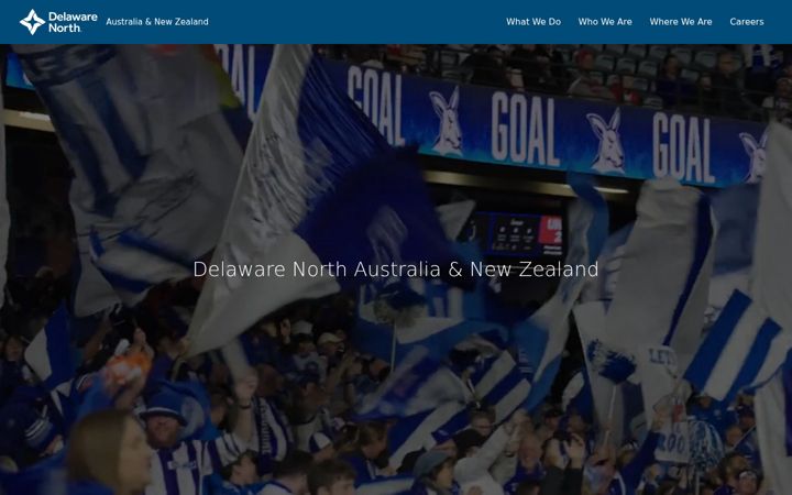 Captura de ecrã de delawarenorth.com.au