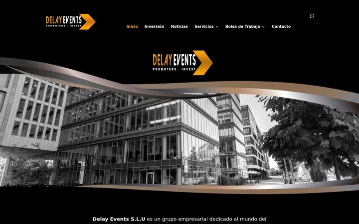 Screenshot of delayevents.com