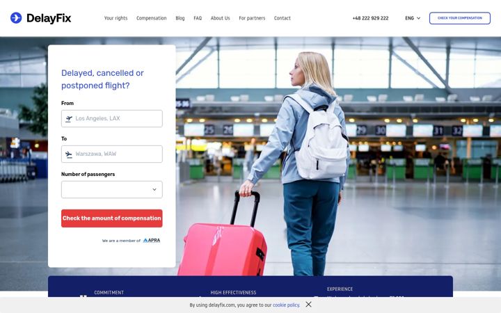 Screenshot of delayfix.com