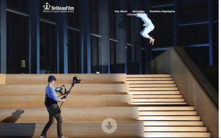 Screenshot of delbeaufilm.com