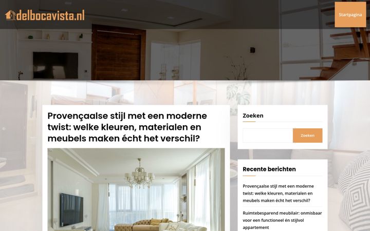 Screenshot of delbocavista.nl
