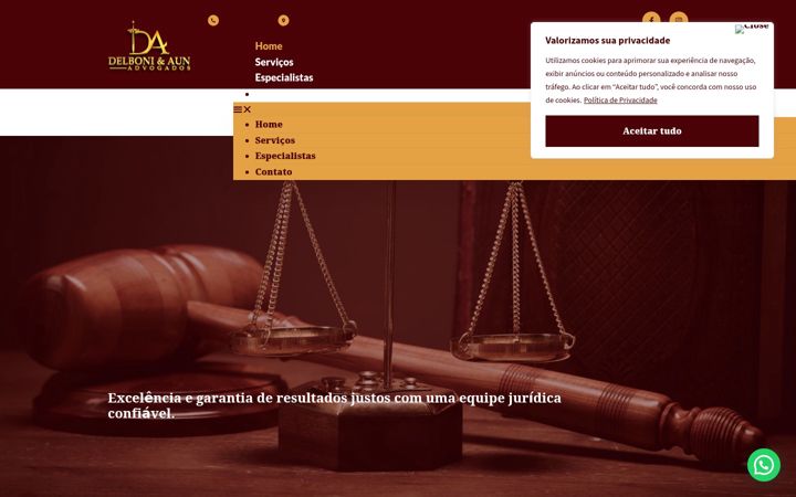 Екранна снимка на delbonieaun.com.br