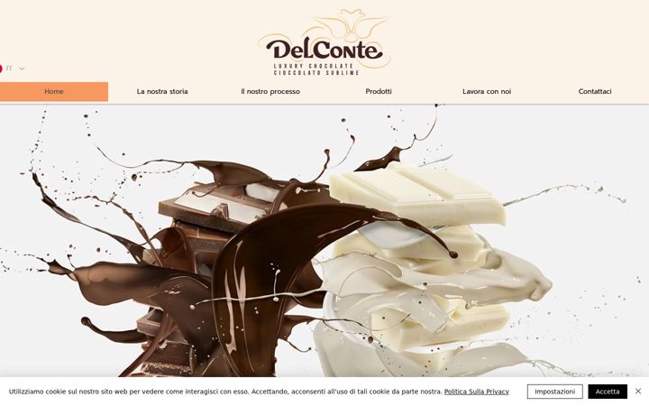 Skærmbillede af delcontecioccolato.it