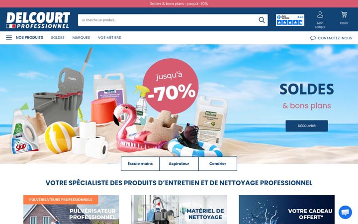 Ekrānuzņēmums no delcourt.fr
