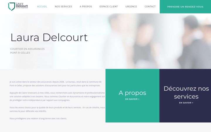 Screenshot of delcourtassurances.be
