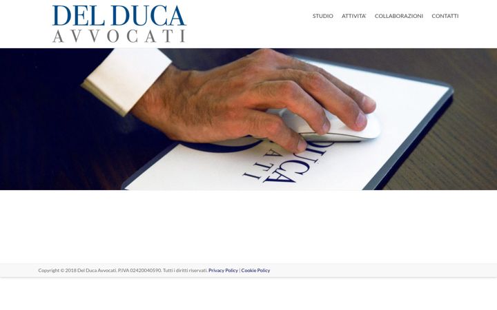 Screenshot of delduca-avvocati.com