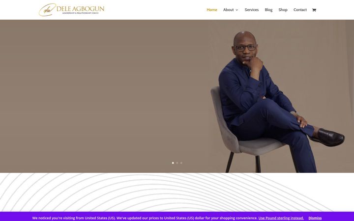 Screenshot of deleagbogun.com