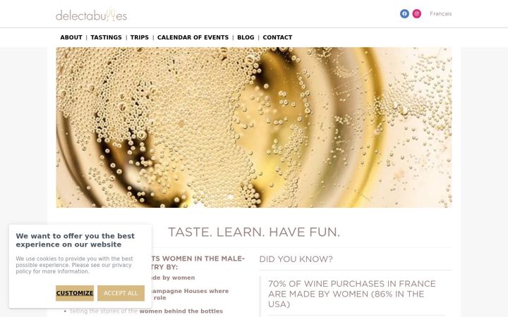 Screenshot of delectabulles.com